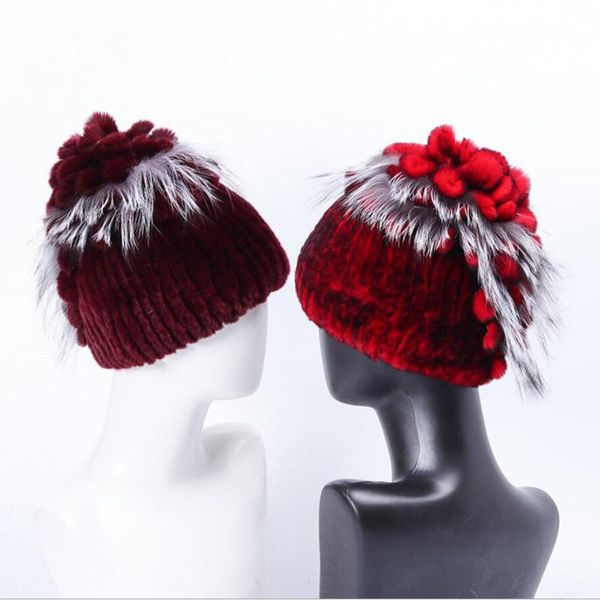beanie/skull caps hat for women real rex fur autumn winter knitted rose flower furry warm beanies h24, Blue;gray
beanie/skull caps hat for women real rex fur autumn winter knitted rose flower furry warm beanies h24, Blue;gray