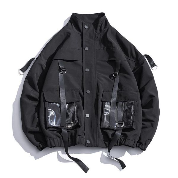 men's jackets quality men jacket coats casual windbreaker ribbons pockets overalls bomber hip hop streetwear man outwear, Black;brown
men's jackets quality men jacket coats casual windbreaker ribbons pockets overalls bomber hip hop streetwear man outwear, Black;brown