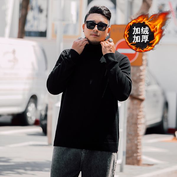 2021 new thick male turtleneck sweater large plus velvet wide mesh tide fat autumn bottom shirt 8mdd, White;black
2021 new thick male turtleneck sweater large plus velvet wide mesh tide fat autumn bottom shirt 8mdd, White;black