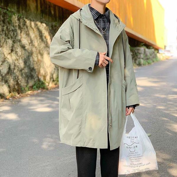 men's trench coats -xxl long coat jacket men autumn spring black hip hop japanese streetwear hooded casual jackets overcoats, Tan;black
men's trench coats -xxl long coat jacket men autumn spring black hip hop japanese streetwear hooded casual jackets overcoats, Tan;black