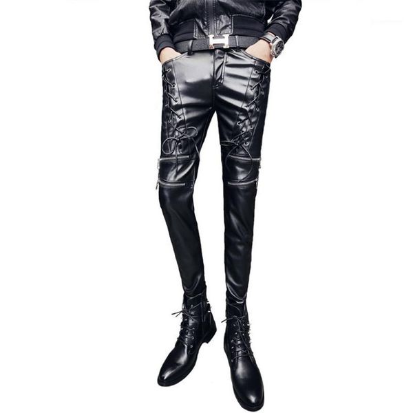 men's leather pants motorcycle punk style pants men's fashion winter slim fit feet puhomme large size wear1, Black
men's leather pants motorcycle punk style pants men's fashion winter slim fit feet puhomme large size wear1, Black