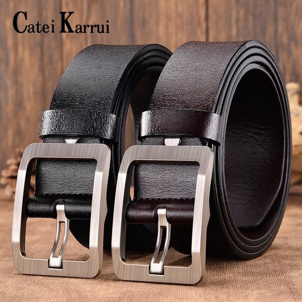 catei karrui men belt fashion retro cowhide belts for men alloy black pin buckle men's jeans wild business belt ing, Black;brown
catei karrui men belt fashion retro cowhide belts for men alloy black pin buckle men's jeans wild business belt ing, Black;brown
