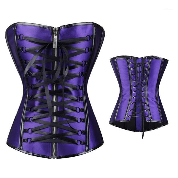 steampunk corset gothic women corset plastic boned lacing up bustiers overbust lace up lingerie shapewear zip purple1, Black;white
steampunk corset gothic women corset plastic boned lacing up bustiers overbust lace up lingerie shapewear zip purple1, Black;white