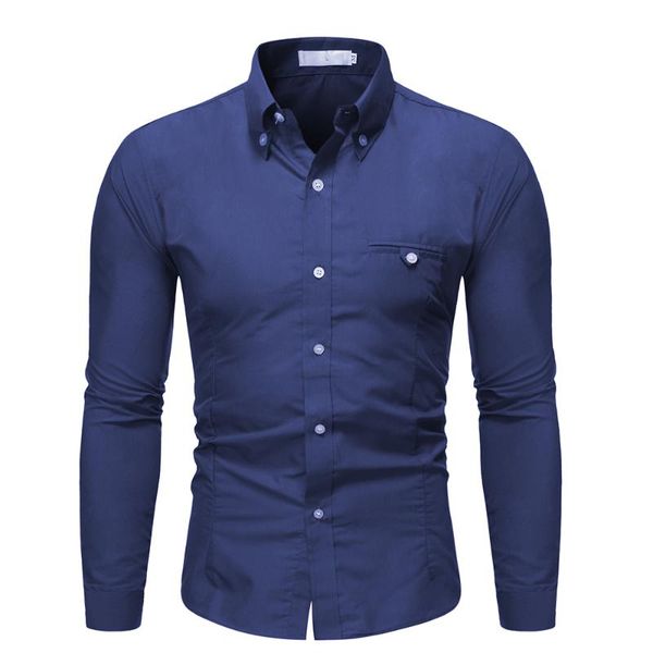 men's casual shirts spring and autumn high-quality large size fashion shirt trend lapel comfortable solid color male blouse, White;black
men's casual shirts spring and autumn high-quality large size fashion shirt trend lapel comfortable solid color male blouse, White;black