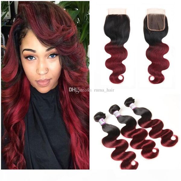 99j body wave hair bundles with closure 99j ombre brazilian virgin hair bundle deals with closure middle 3 part lace cosure, Black;brown 
99j body wave hair bundles with closure 99j ombre brazilian virgin hair bundle deals with closure middle 3 part lace cosure, Black;brown