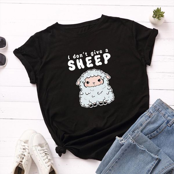 s 5xl plus size t shirt cute sheep print t shirt 100% cotton letter women loose casual cartoon animal tee shirt, White
s 5xl plus size t shirt cute sheep print t shirt 100% cotton letter women loose casual cartoon animal tee shirt, White