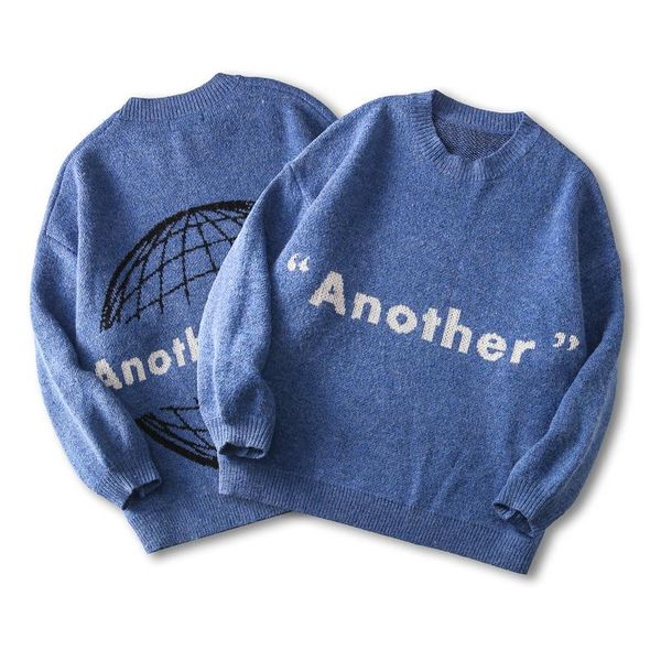 осень и зима новая мода улица crewneck письмо жаккардовый свитер любителей свободного плеча универсальный трикотаж и свитер, White;black
осень и зима новая мода улица crewneck письмо жаккардовый свитер любителей свободного плеча универсальный трикотаж и свитер, White;black