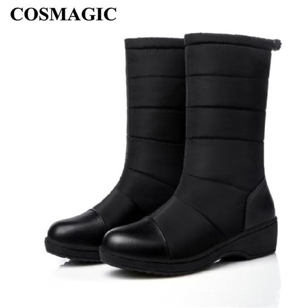 boots cosmagic 2021 winter women mid calf snow fashion waterproof elastic bands warm round toe non-slip med heel long, Black
boots cosmagic 2021 winter women mid calf snow fashion waterproof elastic bands warm round toe non-slip med heel long, Black
