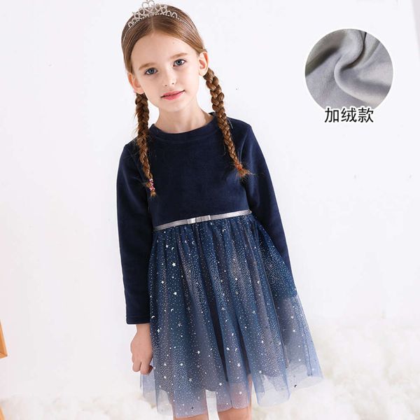 new children's 2020 autumn star screen princs and winter long sve girl plush drs, Red;yellow
new children's 2020 autumn star screen princs and winter long sve girl plush drs, Red;yellow