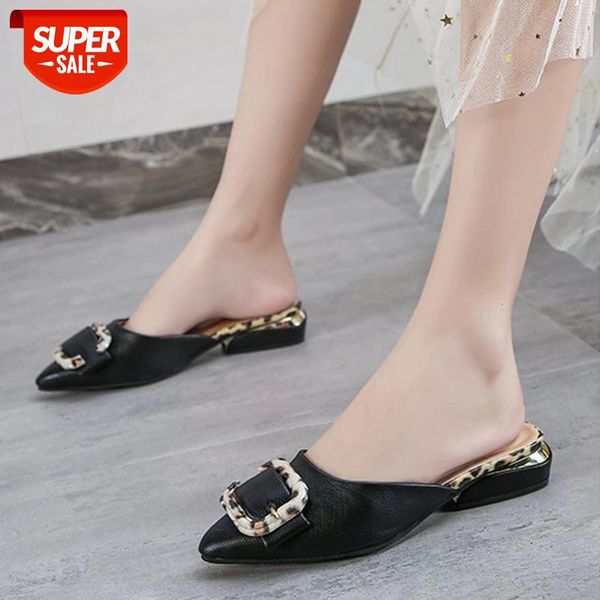 women summer mules slip on pu slippers ladies pointed toe square low heels woman fashion metal leopard casual female sandal #qi7q, Black
women summer mules slip on pu slippers ladies pointed toe square low heels woman fashion metal leopard casual female sandal #qi7q, Black