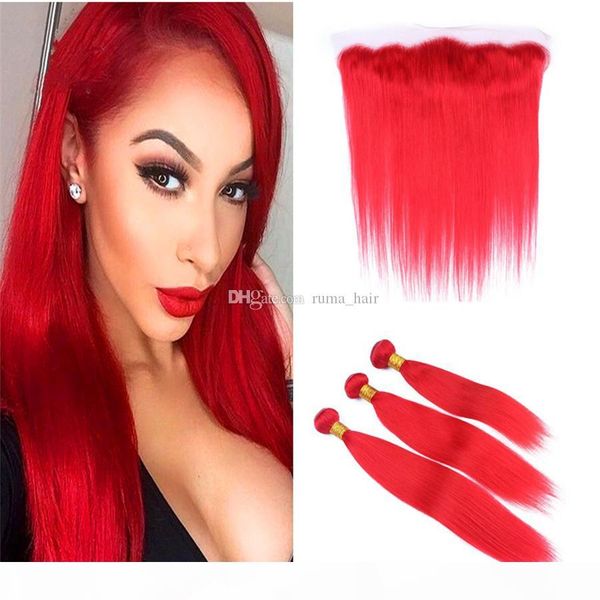 popular color bright red human hair 3 bundles with lace frontal silk straight hair with ear to ear frontal 13x4 closure, Black;brown
popular color bright red human hair 3 bundles with lace frontal silk straight hair with ear to ear frontal 13x4 closure, Black;brown