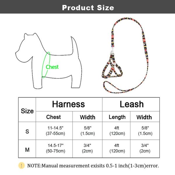 adjustable nylon dog harness leash set printed puppy vest pet walking training leash lead for small medium dogs chihuahu bbynsd
adjustable nylon dog harness leash set printed puppy vest pet walking training leash lead for small medium dogs chihuahu bbynsd