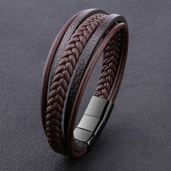 tangyin new fashion multilayer braided leather bracelet men stainless steel magnetic clasp bangles fashion punk male men jewelry bbylwp
tangyin new fashion multilayer braided leather bracelet men stainless steel magnetic clasp bangles fashion punk male men jewelry bbylwp