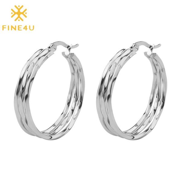 hoop & huggie fine4u e166 stainless steel twisted earrings mirror polishing women fashion circle earring, Golden;silver
hoop & huggie fine4u e166 stainless steel twisted earrings mirror polishing women fashion circle earring, Golden;silver