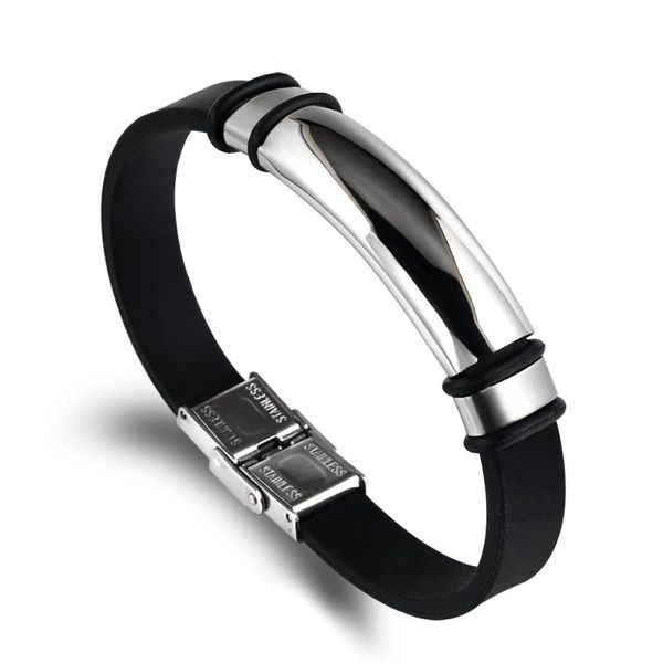 2020 fashion jewelry vintage black rubber wristband silicone stainless steel men bracelets bangles for women pulseras hombre, Golden;silver
2020 fashion jewelry vintage black rubber wristband silicone stainless steel men bracelets bangles for women pulseras hombre, Golden;silver