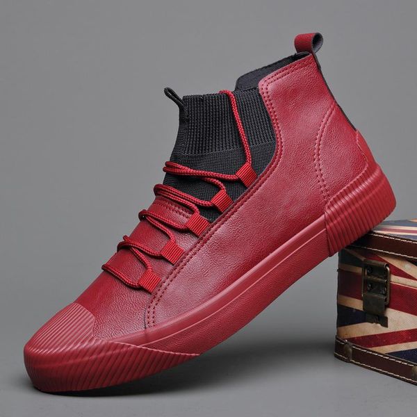 2020 new men's leather shoes men boots korean black high shoes men wear-resisting loafers designer leisure vulcanized
2020 new men's leather shoes men boots korean black high shoes men wear-resisting loafers designer leisure vulcanized