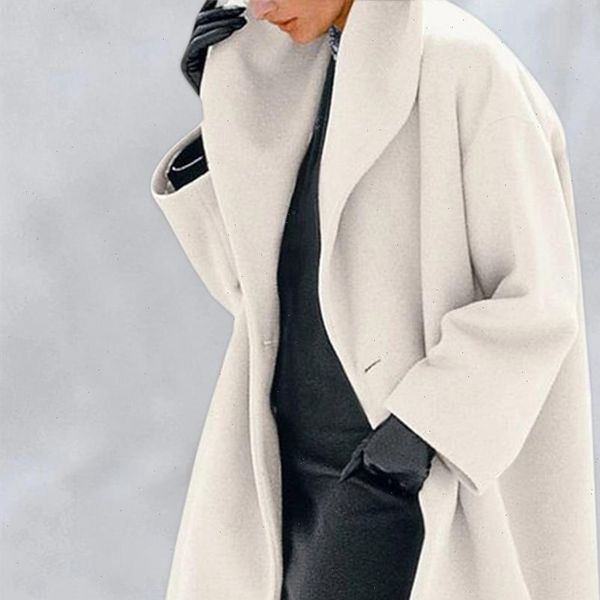 2021 turn down collar coat women long sleeve warm long coat autumn winter wool women jackets coat big size jackets, Black
2021 turn down collar coat women long sleeve warm long coat autumn winter wool women jackets coat big size jackets, Black
