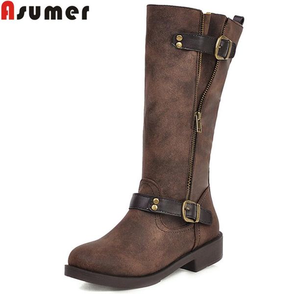 boots asumer big size 34-43 fashion mid calf women round toe zip low heels ladies buckle plush winter 2021, Black
boots asumer big size 34-43 fashion mid calf women round toe zip low heels ladies buckle plush winter 2021, Black