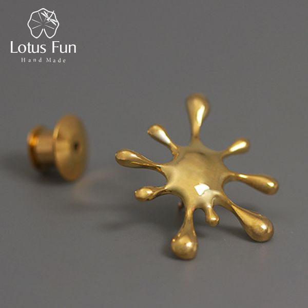 lotus fun real 925 sterling silver natural creative handmade designer fine jewelry splashing metal brooches for women bijoux 201009, Gray
lotus fun real 925 sterling silver natural creative handmade designer fine jewelry splashing metal brooches for women bijoux 201009, Gray