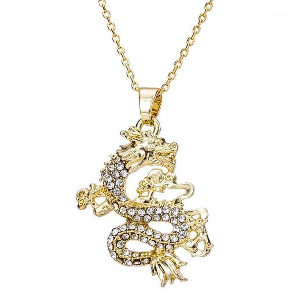 Zircon Filled Dragon Pendant Necklace for Women Men Gold Color Filled Necklace Wedding Birthday Gifts1, Golden;silver
Zircon Filled Dragon Pendant Necklace for Women Men Gold Color Filled Necklace Wedding Birthday Gifts1, Golden;silver