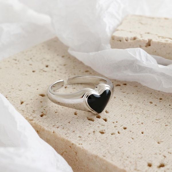 cluster rings silvology 925 sterling silver black heart drop glaze vintage matte twist weave open tail for women birthday jewelry1, Golden;silver
cluster rings silvology 925 sterling silver black heart drop glaze vintage matte twist weave open tail for women birthday jewelry1, Golden;silver