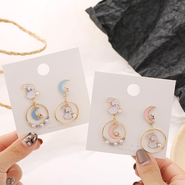 dangle & chandelier cute cartoon moon round circle pendant earrings for women charm blue pink simple metal style ear jewelry, Silver
dangle & chandelier cute cartoon moon round circle pendant earrings for women charm blue pink simple metal style ear jewelry, Silver