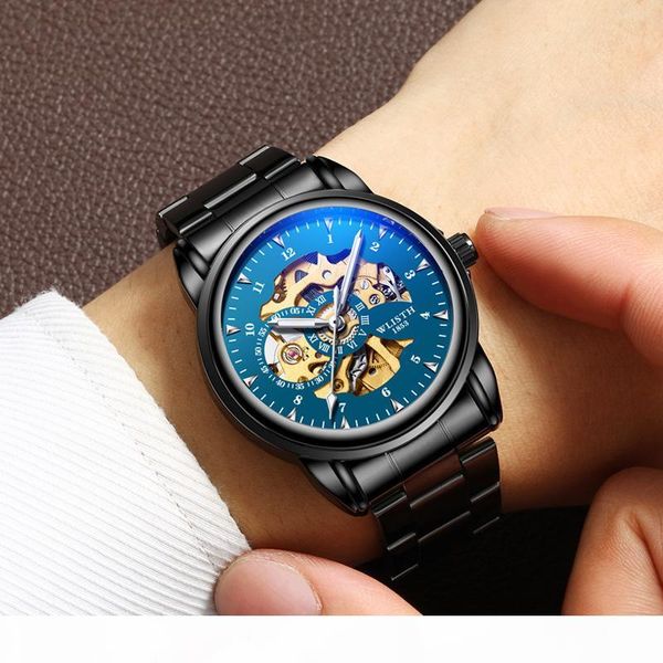 wlisth mens watches brand automatic mechanical watch men full steel business waterproof sport watches watch, Slivery;brown
wlisth mens watches brand automatic mechanical watch men full steel business waterproof sport watches watch, Slivery;brown
