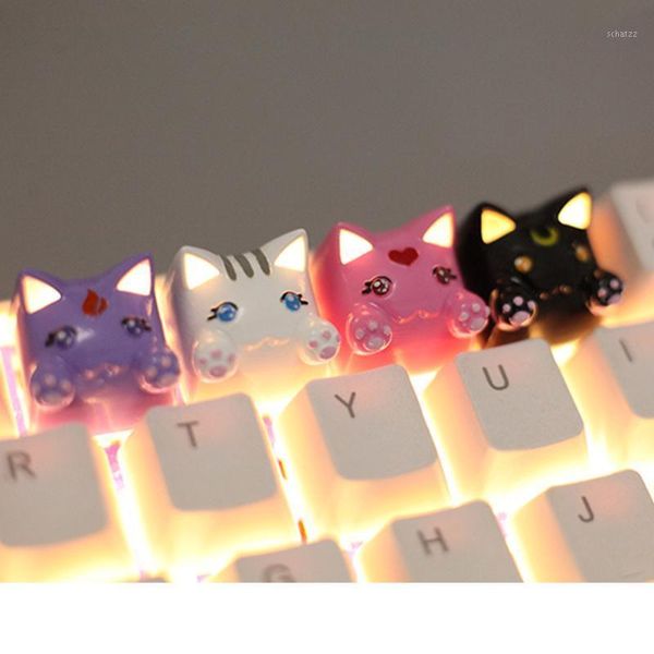 3d resin white purple pink black cute cartoon cat design backlit keycaps for cherry mx switch mechanical gaming keyboard1
3d resin white purple pink black cute cartoon cat design backlit keycaps for cherry mx switch mechanical gaming keyboard1