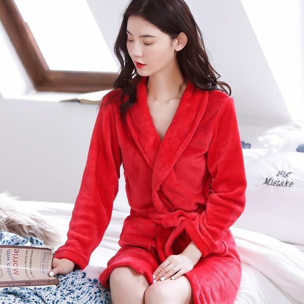 woman robe flannel robes for women sleep sleepwear cotton bathrobe robes for women bath night robe mujer invierno, Black;red
woman robe flannel robes for women sleep sleepwear cotton bathrobe robes for women bath night robe mujer invierno, Black;red