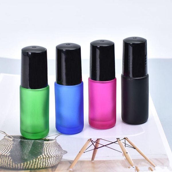 storage bottles & jars 20pcs/lot 5ml frosted thick glass perfume roll on bottle with stainless steel ball essential oil pink blue black gree
storage bottles & jars 20pcs/lot 5ml frosted thick glass perfume roll on bottle with stainless steel ball essential oil pink blue black gree