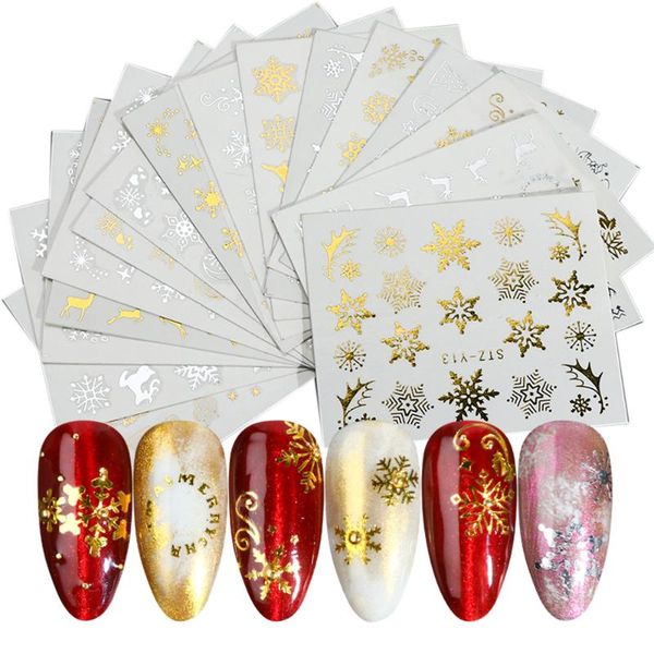 stickers & decals 16pcs/set christmas water transfer slider xmas snowflakes santa elk deer gold year nail art decoration sticker set glstz-y, Black
stickers & decals 16pcs/set christmas water transfer slider xmas snowflakes santa elk deer gold year nail art decoration sticker set glstz-y, Black