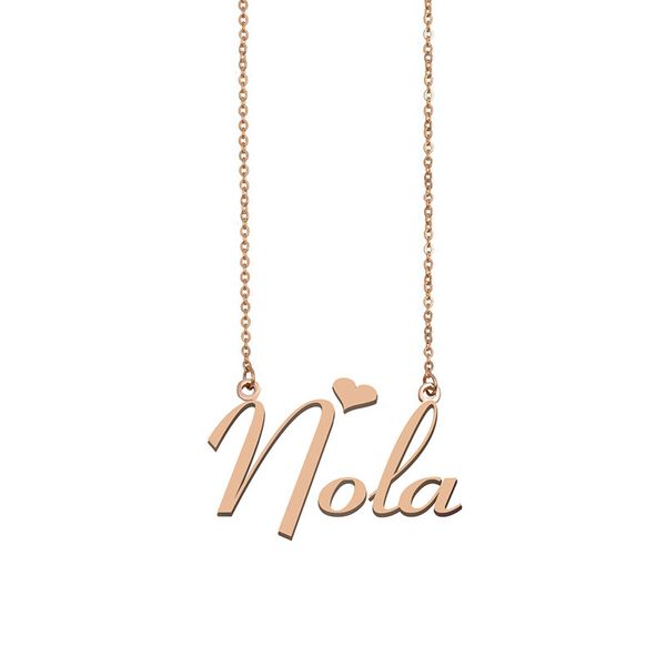 nola name necklace custom nameplate pendant for women girls birthday gift kids friends jewelry 18k gold plated stainless steel, Silver
nola name necklace custom nameplate pendant for women girls birthday gift kids friends jewelry 18k gold plated stainless steel, Silver