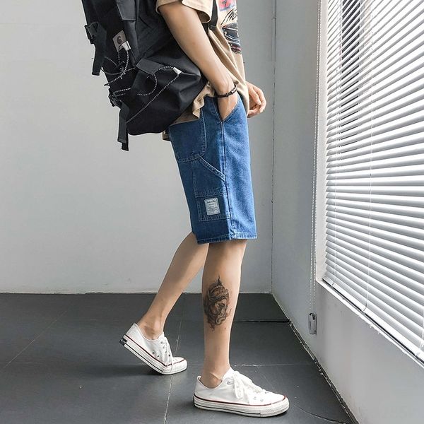 v500l capri men's pants jeanspants and jeanssummer thin 2020 new loose straight five-point shorts trendy brand korean style fashion jea, Blue
v500l capri men's pants jeanspants and jeanssummer thin 2020 new loose straight five-point shorts trendy brand korean style fashion jea, Blue