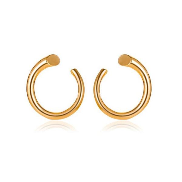 hoop & huggie geometric c-shaped circle earrings for women gold silver color metal ear ring statement party jewelry accessories, Golden;silver
hoop & huggie geometric c-shaped circle earrings for women gold silver color metal ear ring statement party jewelry accessories, Golden;silver