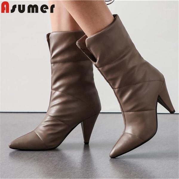asumer 2020 new autumn winter boots pointed toe slip on high heels shoes classic prom boots solid colors ankle for women1, Black
asumer 2020 new autumn winter boots pointed toe slip on high heels shoes classic prom boots solid colors ankle for women1, Black