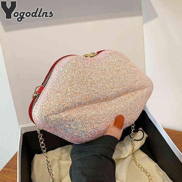 shopping bags women shoulder handbags sequins lip crossbody chain small phone pouch brand design ladies shiny messenger bolsa feminina220307
shopping bags women shoulder handbags sequins lip crossbody chain small phone pouch brand design ladies shiny messenger bolsa feminina220307