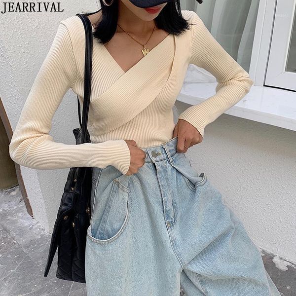 new spring long sleeve knit korean style women pullovers v-neck slim casual chic sweater knitted jumper pull femme 20201, White;black
new spring long sleeve knit korean style women pullovers v-neck slim casual chic sweater knitted jumper pull femme 20201, White;black