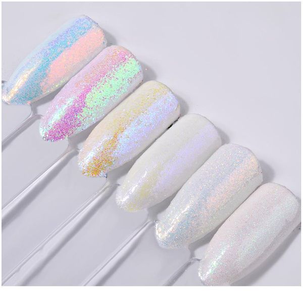 6pcs/set diy white holographic nail glitters mix laser aurora sequins nail powder dust nail art de jllpol, Silver;gold
6pcs/set diy white holographic nail glitters mix laser aurora sequins nail powder dust nail art de jllpol, Silver;gold