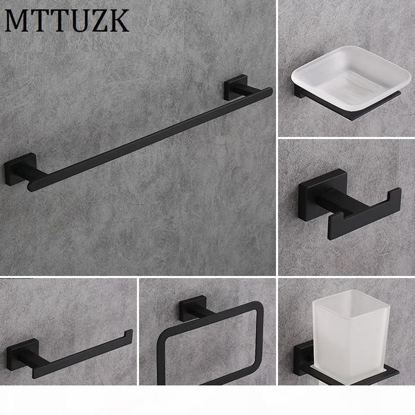 mttuzk matt black полотенце кольцо полотенце бар черный из нержавеющей стали оборудование setrobe крючок держатель чашки мыльница аксессуары
mttuzk matt black полотенце кольцо полотенце бар черный из нержавеющей стали оборудование setrobe крючок держатель чашки мыльница аксессуары