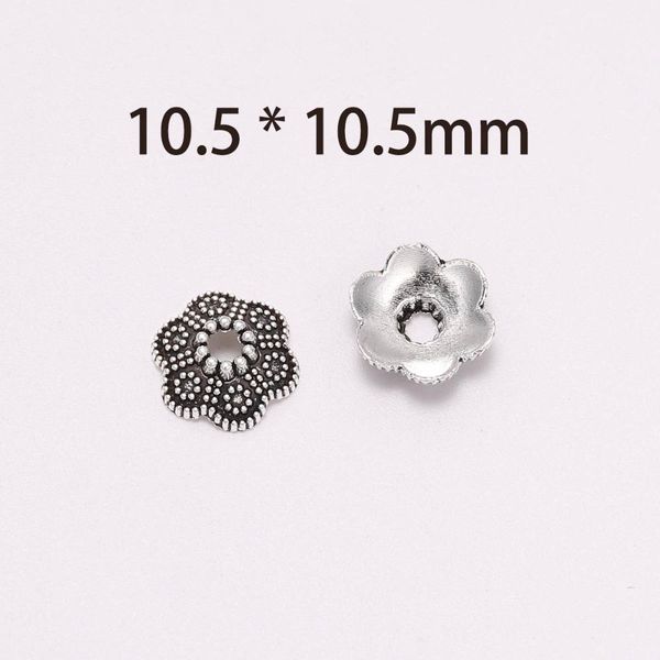 50pcs lot 10.5mm 6 petals beads caps carved flower loose sparer apart torus end bead caps for diy jewelry making findings h wmtctt, Silver
50pcs lot 10.5mm 6 petals beads caps carved flower loose sparer apart torus end bead caps for diy jewelry making findings h wmtctt, Silver