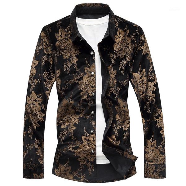 2017 luxury mens silk shirts velvet 7xl mens clothing gold and black shirts royal flowers print camisa social slim1, White;black
2017 luxury mens silk shirts velvet 7xl mens clothing gold and black shirts royal flowers print camisa social slim1, White;black