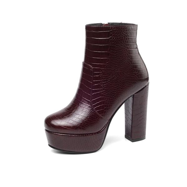 autumn and winter boots women's brown blue black white platform high heels plus velvet warm zipper round toe short boots large
autumn and winter boots women's brown blue black white platform high heels plus velvet warm zipper round toe short boots large