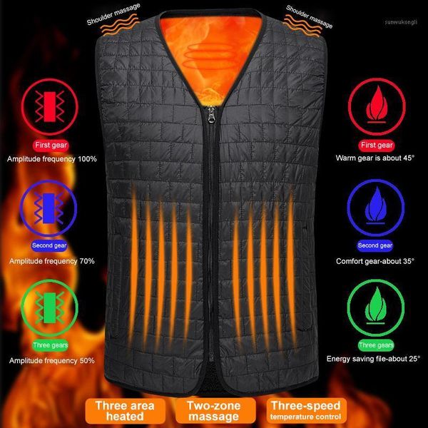 outdoor t-shirts zynneva winter warm heating massage vests men women heated smart sleeveless jacket elastic usb heater mom dad clothing gc11, Gray;blue
outdoor t-shirts zynneva winter warm heating massage vests men women heated smart sleeveless jacket elastic usb heater mom dad clothing gc11, Gray;blue
