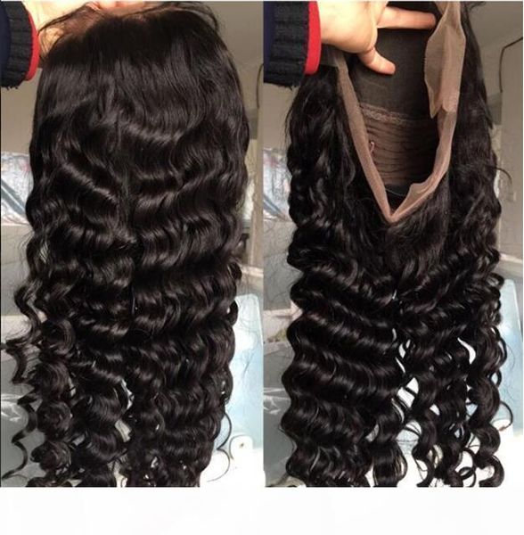 360 lace wig deep wave curl 180% density preplucked hairline burmese human hair 360 lace frontal wigs with baby hair ing, Black;brown
360 lace wig deep wave curl 180% density preplucked hairline burmese human hair 360 lace frontal wigs with baby hair ing, Black;brown