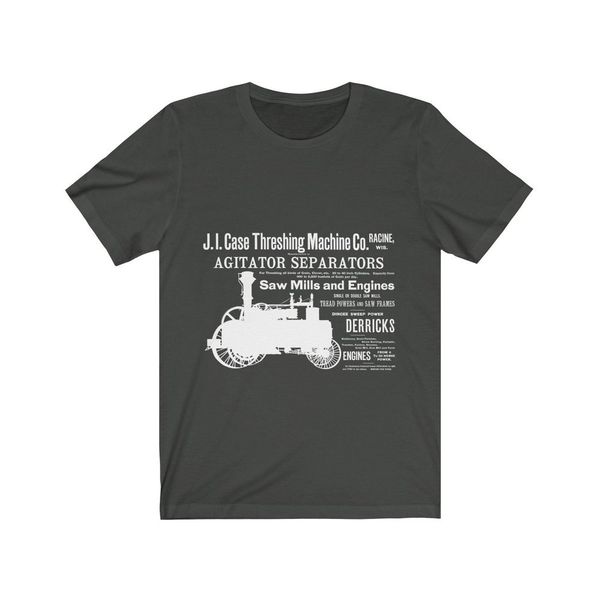 sport 1880 j l fall dreschmaschine bauernhof traktor dampfmaschine traktion motor jersey kurzarm t shirt