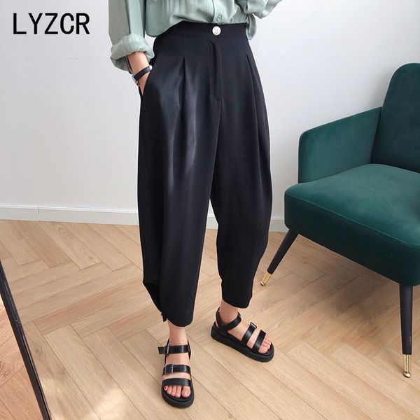 wide leg loose pants female trousers spring stright harem pants women white high waist pants for women office trousers 2020 1020, Black;white
wide leg loose pants female trousers spring stright harem pants women white high waist pants for women office trousers 2020 1020, Black;white