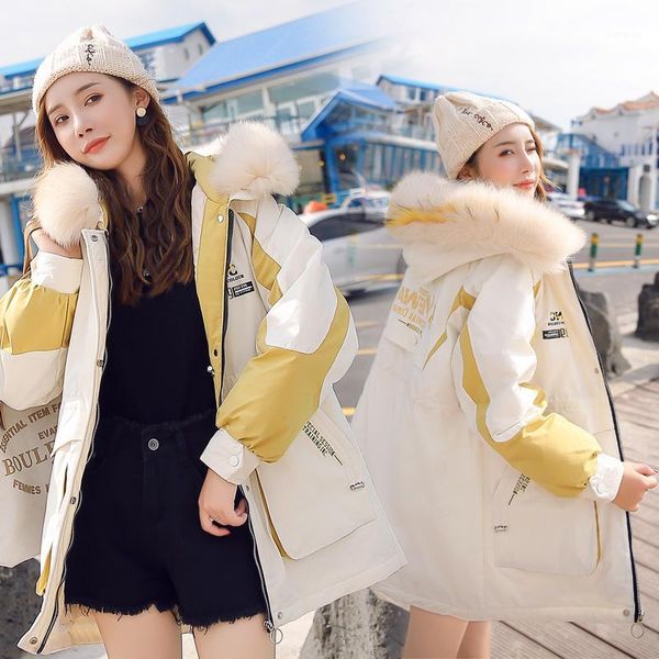 2020 new down cotton women jacket korean loose thick warm hooded cotton clothing female long section parka casual women jacket1, Black
2020 new down cotton women jacket korean loose thick warm hooded cotton clothing female long section parka casual women jacket1, Black