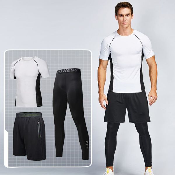 new sports suit men's outdoor short-sleeved shorts quick-drying running suit gym thin pants basketball three-piece suit, Gray
new sports suit men's outdoor short-sleeved shorts quick-drying running suit gym thin pants basketball three-piece suit, Gray