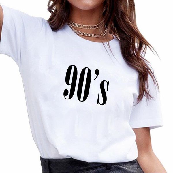90's letter printed t shirt women 2021 summer vogue short sleeve tshirt kawaii korean style female casual t-shirt harajuku, White
90's letter printed t shirt women 2021 summer vogue short sleeve tshirt kawaii korean style female casual t-shirt harajuku, White