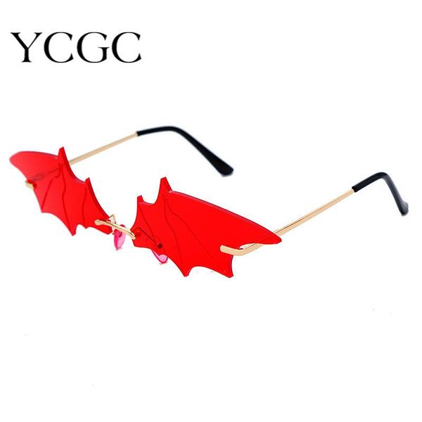 sunglasses women rimless fashion uv400 retro streetwear bat shape cat eye sun glasses colorful trend summer protection, White;black
sunglasses women rimless fashion uv400 retro streetwear bat shape cat eye sun glasses colorful trend summer protection, White;black